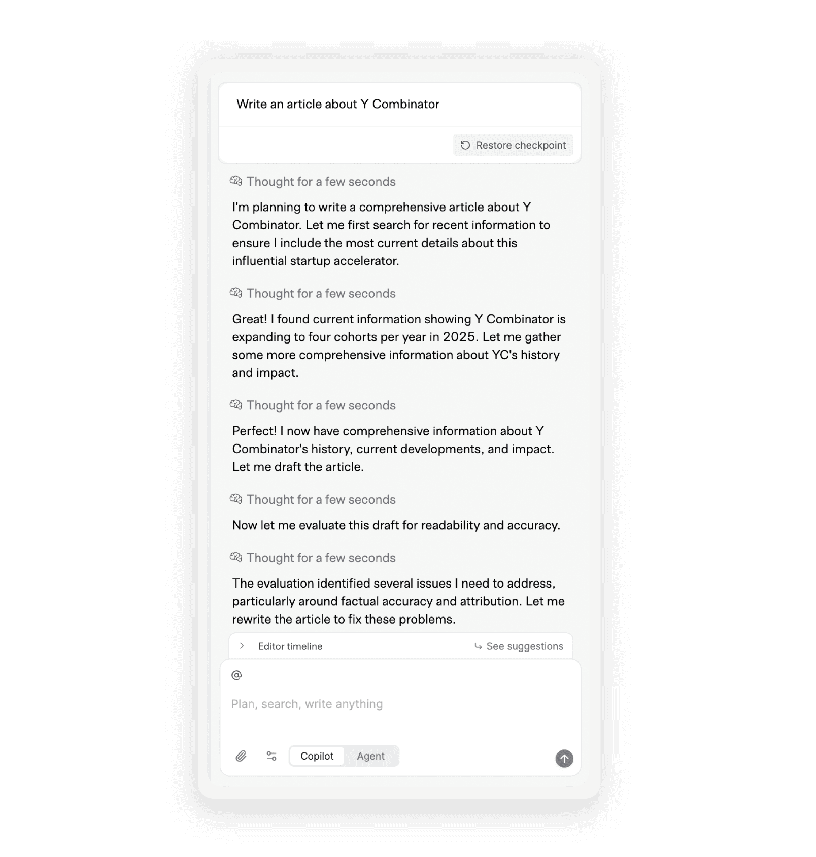 Agent Sidebar